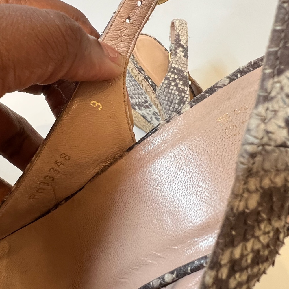 Stuart Weitzman Size 9 Leopard Print Espadrilles … - image 5